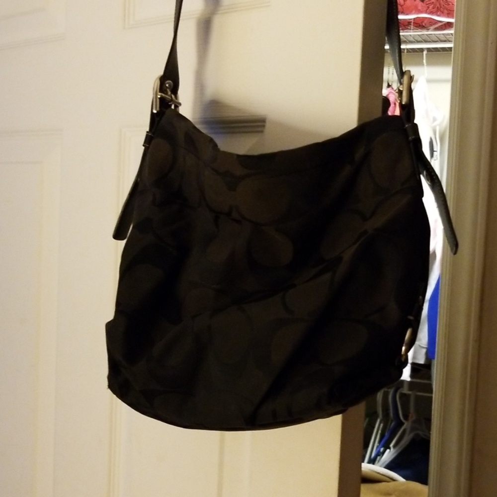 Coach  purse long handle black
